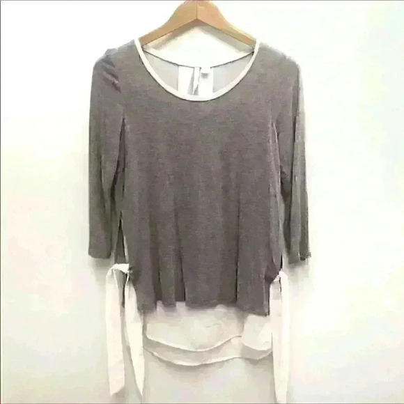Lauren Conrad  Top Neutral Minimalist Casual - Picture 1 of 7